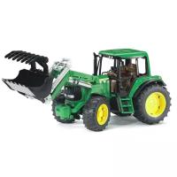 игрушки Bruder John Deere 6920 с погрузчиком 02-052 1:16, 38.5 см, зеленый