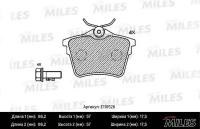 MILES E110526 Колодки тормозные CITROEN C5 08-/PEUGEOT 407 04-/607 00- задние