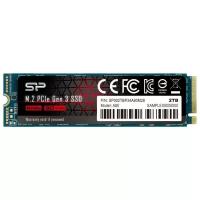 Накопитель SSD M.2 Silicon Power A80 2000GB PCIe 3.0 x4 3D NAND (SP002TBP34A80M28)