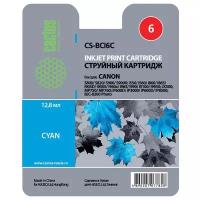 Картридж струйный Cactus CS-BCI-6C голубой для Canon S800/ S820/ S900/ S9000/ i550/ i560/ i860/ i865/ i905D/ i950S/ i960x/ i965/ i990/ i9100/ i9950/ JX