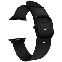 Кожаный ремешок для Apple Watch 42/44/45/49 mm LYAMBDA MINKAR DSP-03-44 Black