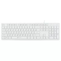 Клавиатура OKLICK 500M White USB белый, кириллица+QWERTY