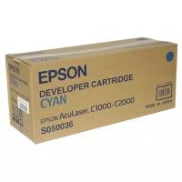 Картридж Epson C13S050036, 6000 стр, голубой