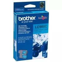 Картридж оригинальный голубой (cyan) Brother LC-980C, ресурс 260 стр