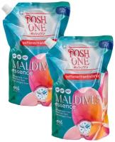 Кондиционер ополаскиватель для белья POSH ONE "Maldives Essence" 800 мл, 2 шт