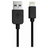 Кабель USB 2.0-Apple Lightning, 1 м, RED LINE, для подключения IPhone (IPad), черный, УТ000008646