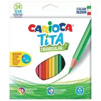 Carioca набор цветных карандашей Tita 24 цвета (42787)