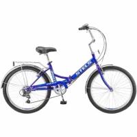 Складной велосипед Stels Pilot 750 24 (Z010) синий, рама 14"