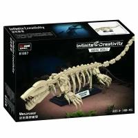 Конструктор DECOOL Animal World: Скелет мозазавра, 498 дет. (81007)