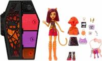 Кукла Торалей Страйп с гардеробом Monster High Doll and Fashion Set, Toralei Stripe Doll, Skulltimate Secrets: Neon Frights