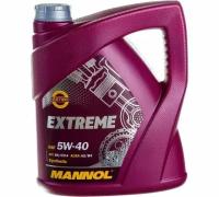 Синтетическое моторное масло Mannol Extreme 5W-40, 4 л