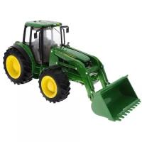 Трактор Tomy John Deere 6830 с двойными колесами и погрузчиком TO42425