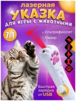 Лазерная указка для кошек, фонарик ручной, игрушка для кошек