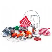 Набор посуды Junfa toys Kitchen WK-C2833 серебристый