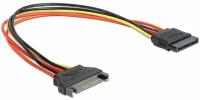 Удлинитель Cablexpert SATA 15pin - SATA 15pin (CC-SATAMF-02), 0.5 м, 1 шт., черный