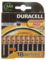 Батарейка DURACELL Alkaline, 1.5 В, LR03 BP18 BASIC