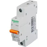 Выключатель автоматический модульный 1п C 6А 4.5кА BA63 Домовой SchE, SCHNEIDER ELECTRIC 11201 (1 шт.)