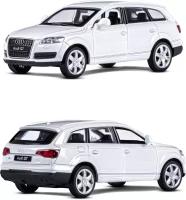 Легковой автомобиль Автопанорама Audi Q7 (J12275/JB1200128/JB1251250) 1:43, 11 см, белый