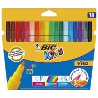 BIC Фломастеры "Visa" (888681), разноцветные, 18 шт