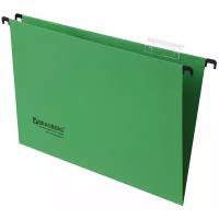 BRAUBERG Подвесные папки Foolscap A4, картон, 10 штук, зеленый