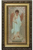 Икона "Ангел Хранитель" в багетной рамке со стеклом, стразы (15,5*25 см)