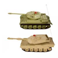 Пламенный мотор Танковый бой Т34 - Abrams M1A2 870236, 1:32, 22 см