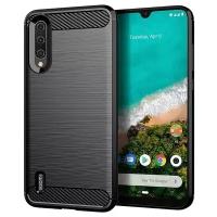 Чехол для Xiaomi Mi A3 (CC9E) цвет Black (черный), серия Carbon от Caseport