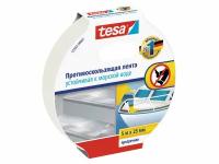 Лента клейкая противоскользящая tesa®, 5мХ25мм, прозрачная, для внутренних и наружных работ