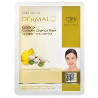 DERMAL тканевая маска Ginkgo Collagen Essence Mask с коллагеном и экстрактом листьев гинкго