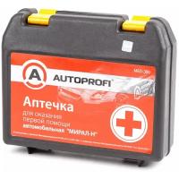 Автоаптечка AUTOPROFI, пластиковый футляр, средний MED-300