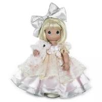 Кукла Precious Moments в кружевах с питомцем, 40 см, 1201 розовый