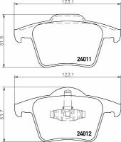 Колодки тормозные дисковые задн VOLVO: XC 90 02- TEXTAR 2401101