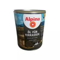 Масло Alpina Öl für Terrassen, темный, 0.75 л