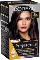 Loreal Paris Стойкая краска для волос Preference 3 Бразилия темно-каштановый 1 шт