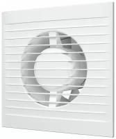 Вентилятор вытяжной осевой AURAMAX A 4, тонкая лицевая панель, D 100 мм, белый