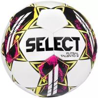 Мяч футзальный Select Futsal Talento 9 V22 1060460005, размер 2, 32 панели, ТПУ, бело-желто-черный