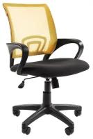 Кресло офисное Easy Chair VT_EChair-304 TC Net ткань черн/сетка желтая, пластик