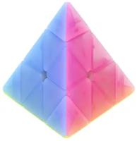 Головоломка пирамидка для спидкубинга QiYi MoFangGe Pyraminx QiMing Jelly Прозрачный