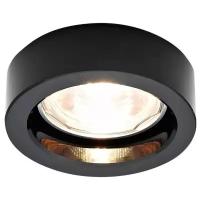 Светильник Ambrella light D9160 BK, GU5.3, 10 Вт, 4200, цвет арматуры: хром, цвет плафона: черный, 50 шт