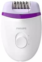 Эпилятор Philips BRE 224/225 Satinelle Essential, белый/фиолетовый