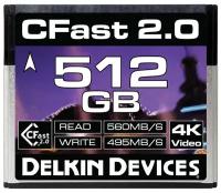 Карта памяти Delkin Devices Cinema CFast 2.0 512GB 560X 4K Video