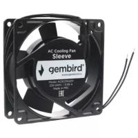 Вентилятор 220в 92 x 25мм Gembird AC9225S22H 220V 0.08А втулка, кабель 2 pin 30 см 2400 об*мин