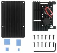 Металлический корпус для raspberry pi 4 / охлаждение / кейс / (чехол-радиатор-кейс)