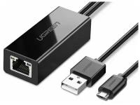 Сетевая карта Ugreen MicroUSB 2.0 - 100Mbps Ethernet Adapter 30985