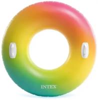 Круг Intex Цветной вихрь 122 см желтый/зеленый/розовый, арт. 58202
