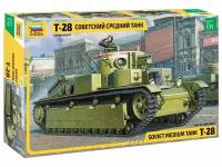 Сборная модель ZVEZDA Советский средний танк Т-28 (3694) 1:35