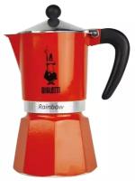 Гейзерная кофеварка Bialetti 4963 Rainbow Espresso Maker, Red