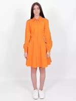 Fracomina Платье оранжевое с длинным рукавом