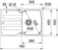 Кухонная мойка Franke AZG 611-78 бежевый (114.0537.772)