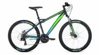 Горные (кросс-кантри) велосипеды Forward Горный велосипед FORWARD FLASH 26 1.2 S 2020-2021, 17" синий/ярко-зеленый